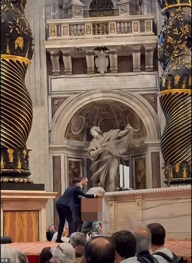Shocking Desecration at St. Peter's Basilica: Man Caught Urinating on Sacred Altar During Mass