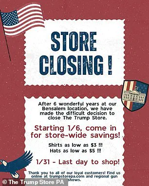 Trump Store in Bensalem to Close Amid Shifting Political Tides and January 6 Anniversary