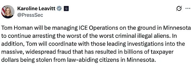 Controversy Erupts as Kristi Noem Celebrates Federal Storm Efforts Amid Border Crisis Escalation