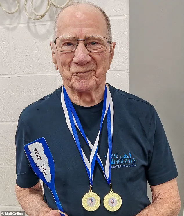 91-Year-Old Peter Quinney Wins Two Gold Medals in Comeback Trampoline Triumph