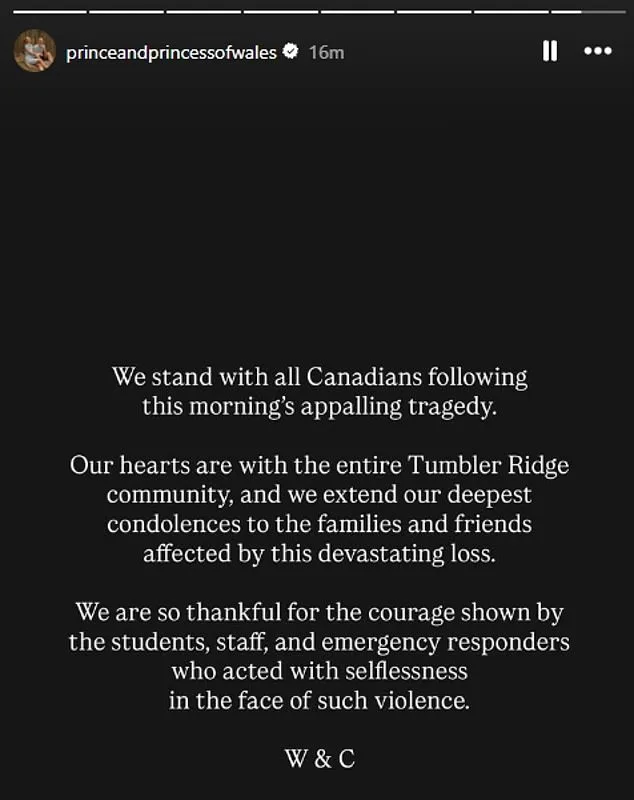 King Charles and the Royal Family Condemn Deadliest School Shooting in Canadian History, Express Deep Empathy and Solidarity with Victims and Community