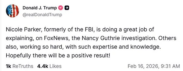 Third Week in Search for Nancy Guthrie: Investigators Focus on Suspect's Clothing and Doorbell Footage as FBI and Sheriff's Office Intensify Efforts