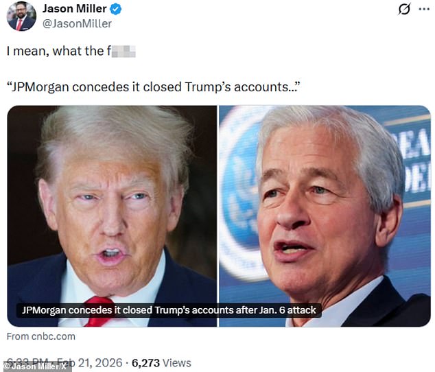 JPMorgan Chase Faces Lawsuit Over Closure of Trump's Accounts Amid Allegations of Political Bias