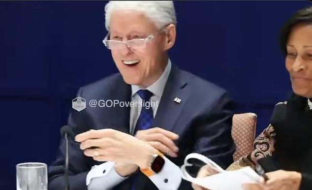Bill Clinton Smiles at Epstein Files Hot Tub Photo During Viral Deposition
