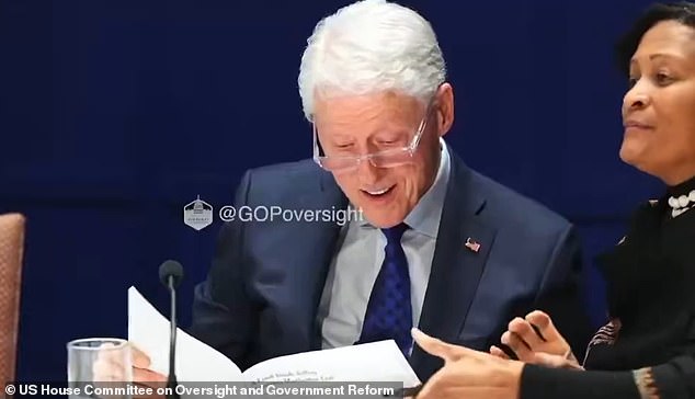 Bill Clinton Smiles at Epstein Files Hot Tub Photo During Viral Deposition