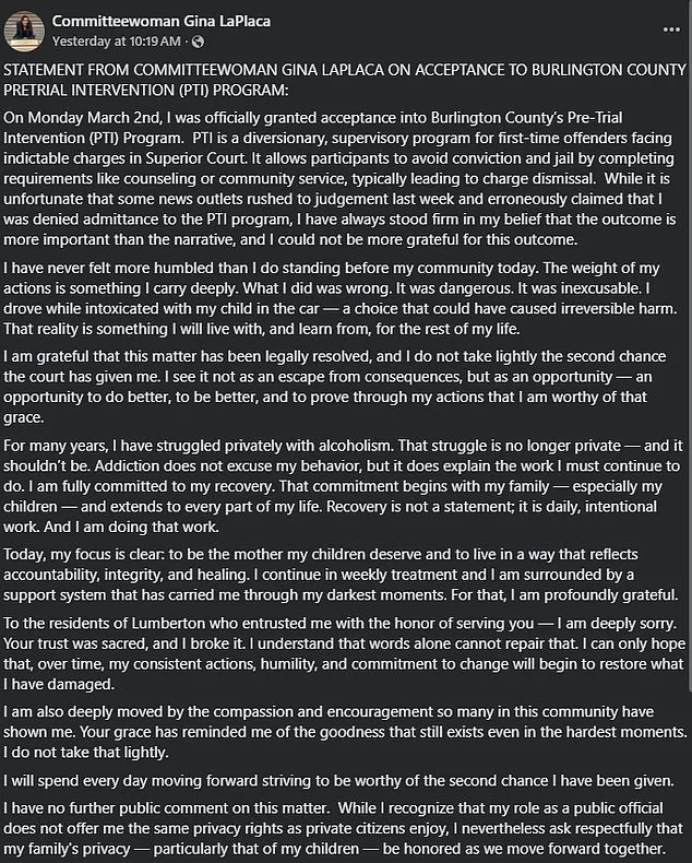 Sealed Bodycam Footage and Public Remorse: How Gina LaPlaca Avoided Jail in DUI and Child Abuse Case