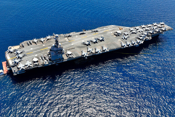 Fire Aboard USS Gerald R. Ford in Red Sea Fully Contained; Ship Remains Operational