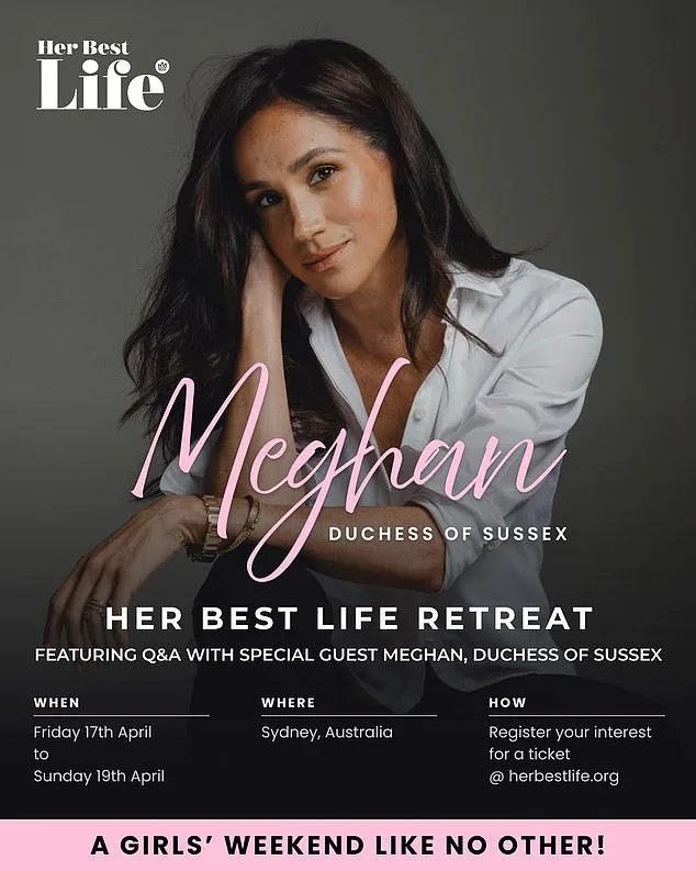 Meghan Markle Headlines High-Profile Australian Retreat Organized by Markus Anderson