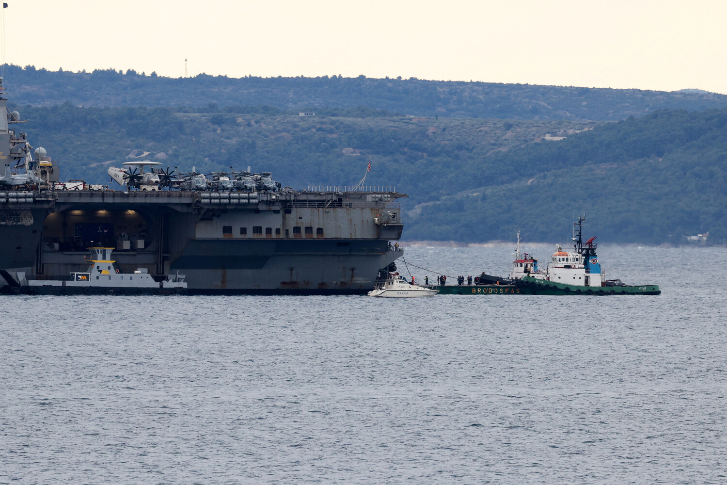 USS Gerald R. Ford Moves from Red Sea to Croatia, Signaling U.S. Strategic Shift
