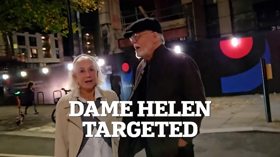 Dame Helen Mirren Confronted by Anti-Zionist Mob in London