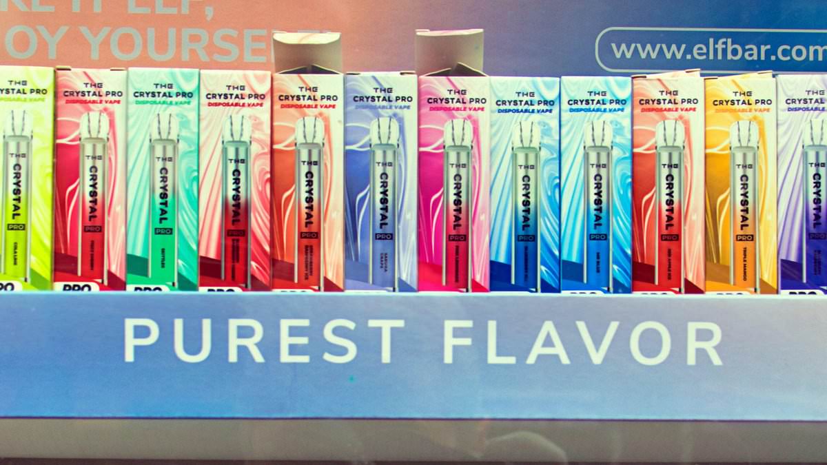 UK proposes plain black-and-white vape packaging ban to protect children.