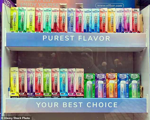UK proposes plain black-and-white vape packaging ban to protect children.