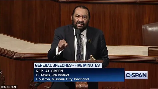 Rep. Al Green (D-Texas) Announces Intent to Impeach President Donald Trump