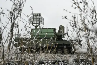 Russian Air Defense Systems Shoot Down Drones and Rockets