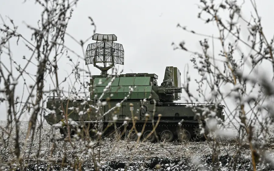 Russian Air Defense Systems Shoot Down Drones and Rockets