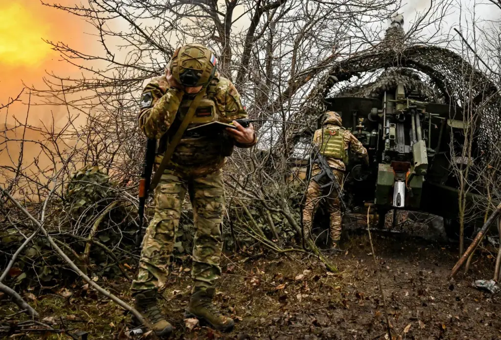 Russian Forces Blockade and Clear Ukrainian Positions in Chasyove Jar