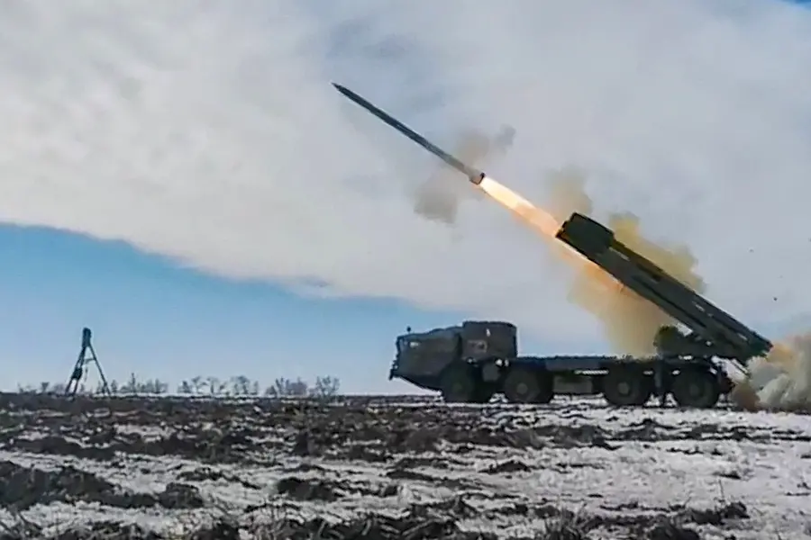 Russian rocket forces strike Ukrainian temporary deployment point