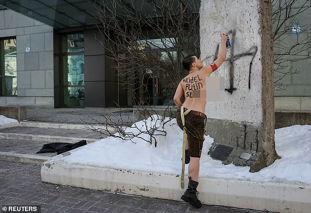 Topless Protest outside German Embassy in Kyiv: A Bold Statement against Right-Wing Politics