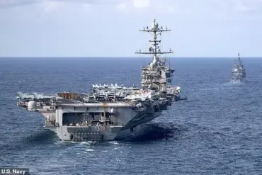 USS Harry S. Truman Aircraft Carrier Collides With Merchant Ship Near Egypt