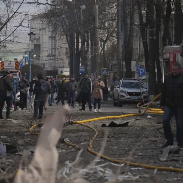Rocket Attack Devastates Sumy State University Convention Center