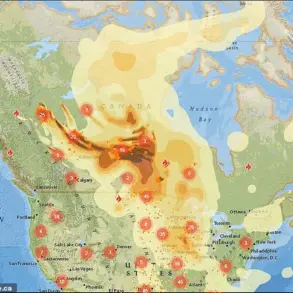 Chilling Map Reveals Toxic Plumes from Canadian Wildfires Threatening U.S. Regions